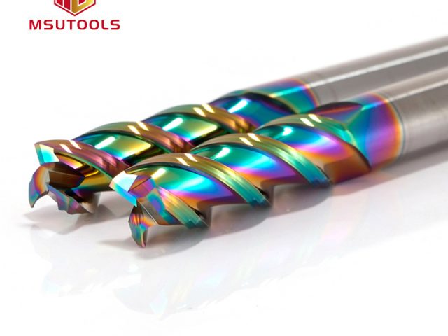 MAU U Shaped 3 Flute Flat End Mill For Aluminum