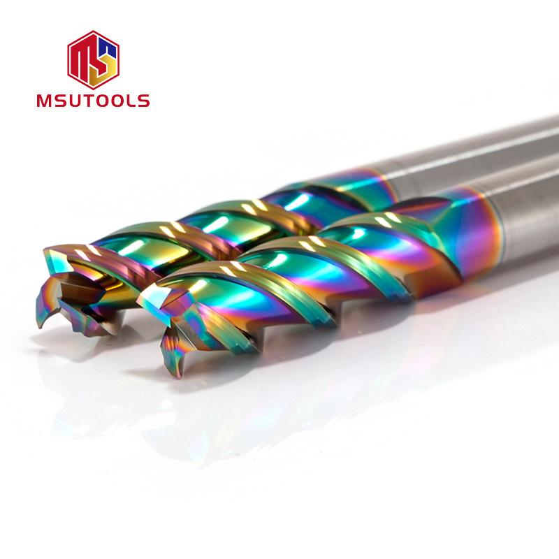 MAU U Shaped 3 Flute Flat End Mill For Aluminum