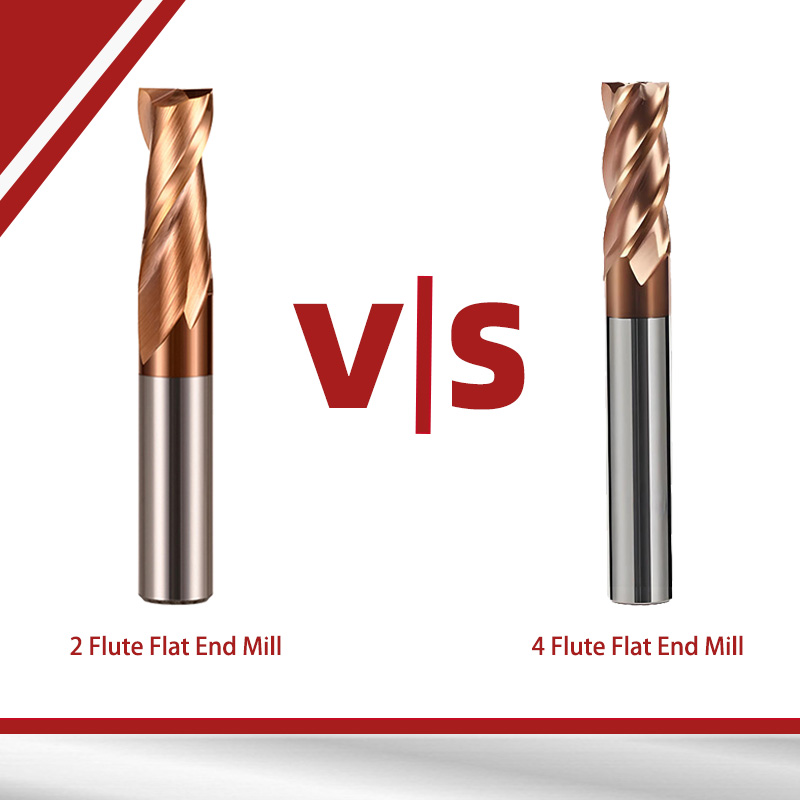 2 Flute vs 4 flute end mill
