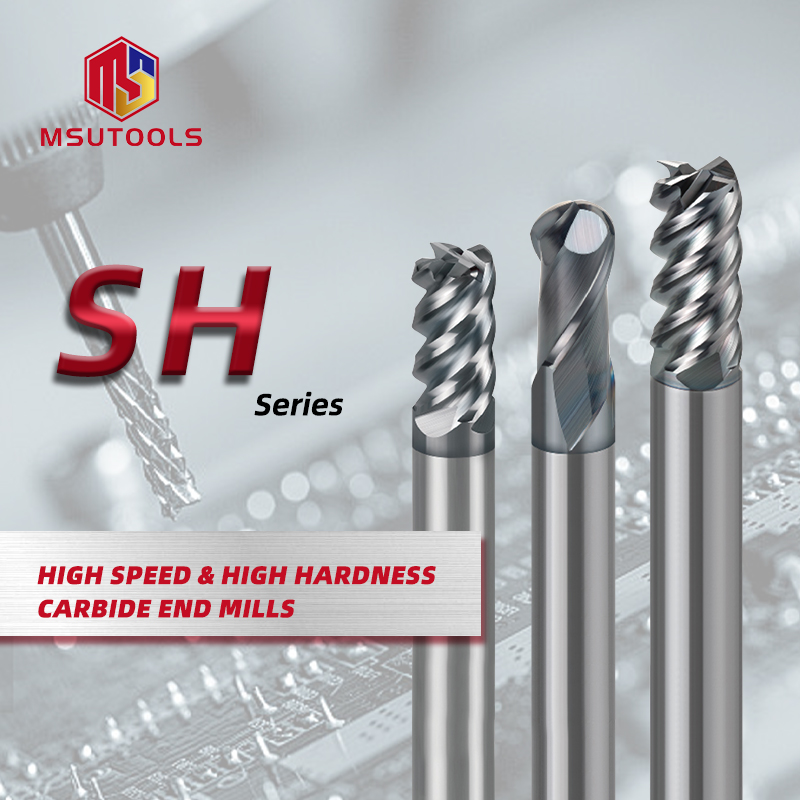 Solid Carbide End Mill for High-Hardness Steel (HRC60+)