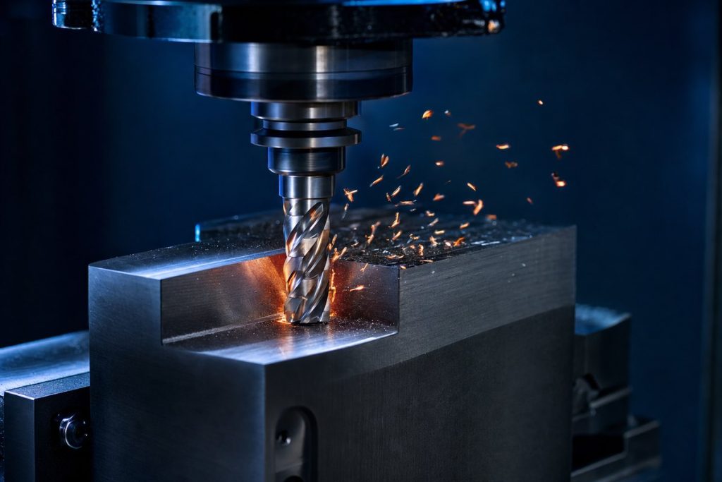 Trochoidal roughing in hardened steel