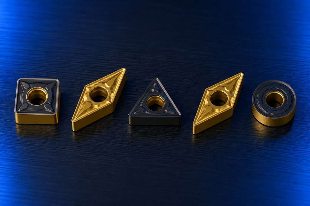 Comparison of ISO carbide turning insert shapes