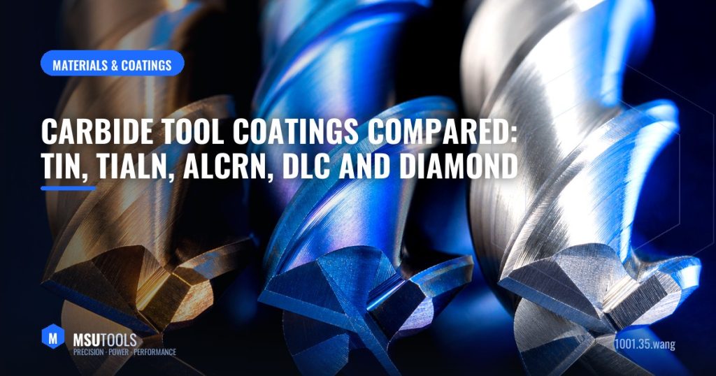 Carbide Tool Coatings Compared: TiN, TiAlN, AlCrN, DLC and Diamond